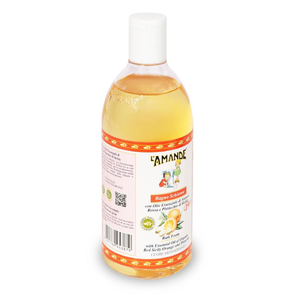 L'amande Bagno schiuma Arancia rossa e Pistacchio di Sicilia Sconto