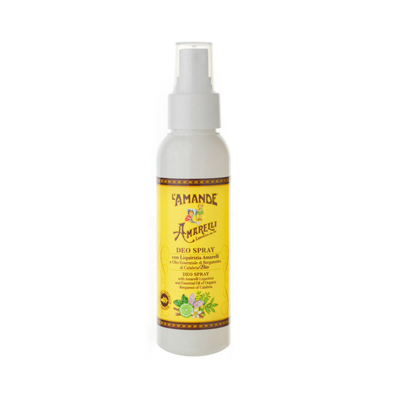 L'amande Deodorante spray con Liquirizia Amarelli e Olio Essenziale di Bergamotto di Calabria Bio Italy