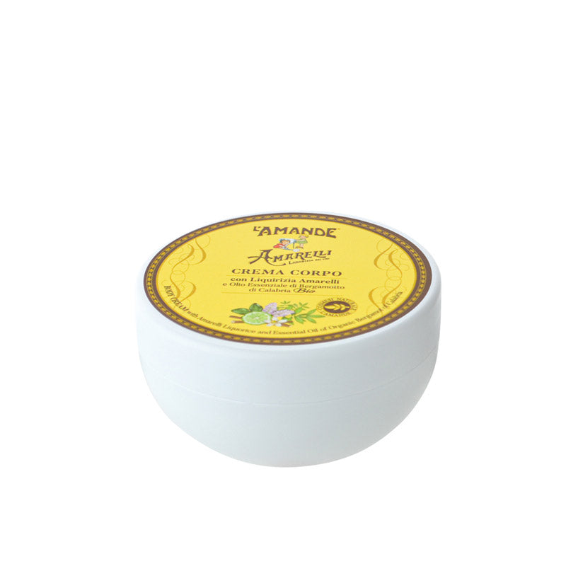 L'amande Crema corpo con Liquirizia Amarelli e Olio Essenziale di Bergamotto di Calabria Bio Online