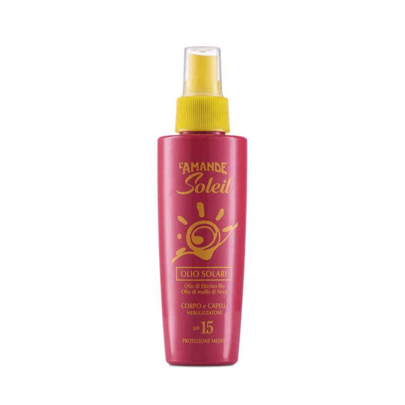 L'amande Olio solare corpo capelli SPF 15 Soleil In Saldo