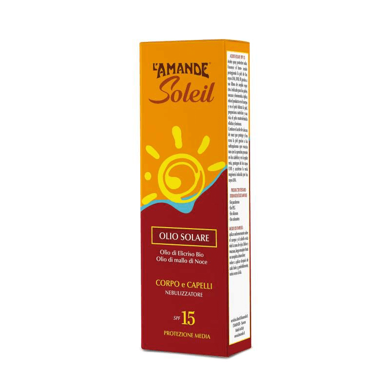 L'amande Olio solare corpo capelli SPF 15 Soleil In Saldo