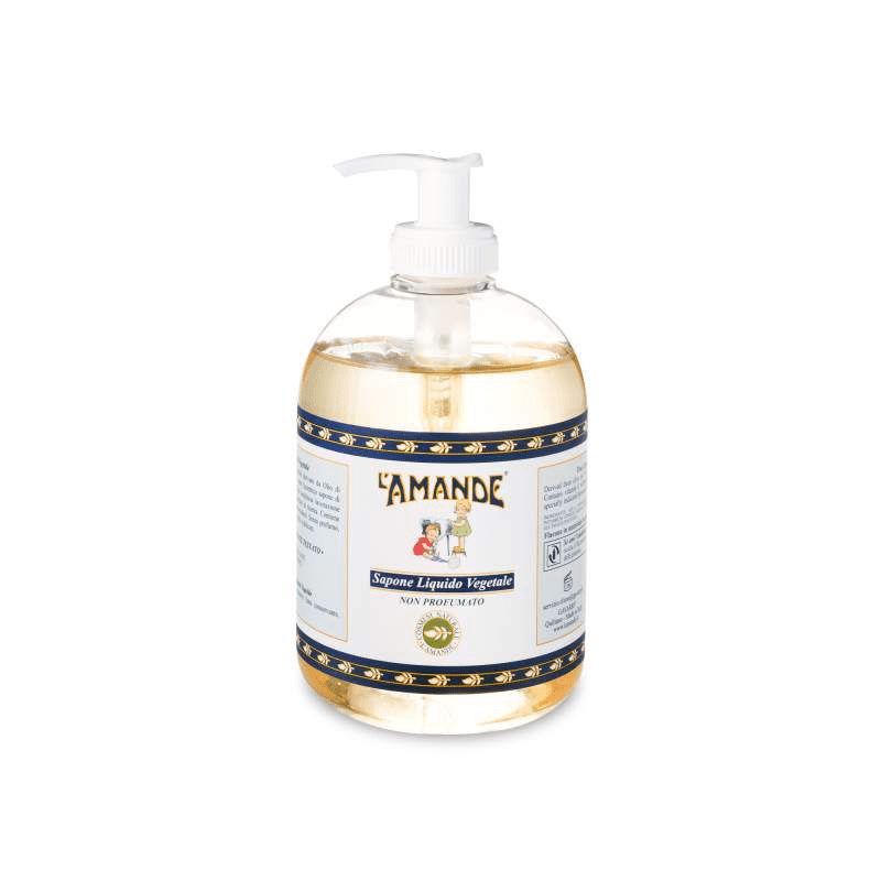 L'amande Sapone liquido vegetale non profumato Pezzi Unici