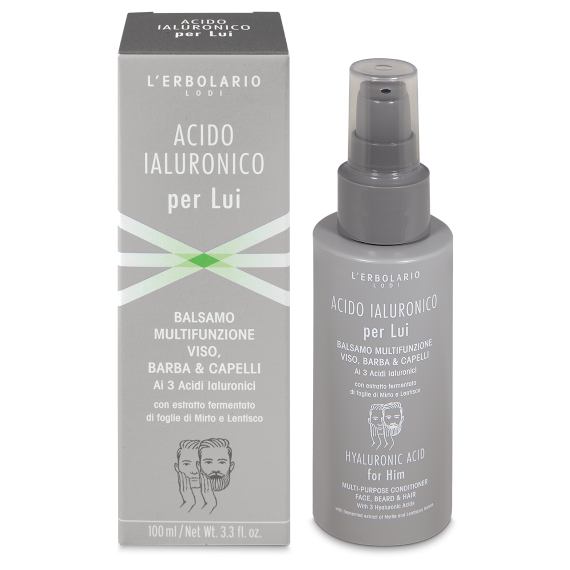L'erbolario Balsamo Viso, Barba & Capelli Acido Ialuronico per Lui Super Saving Price