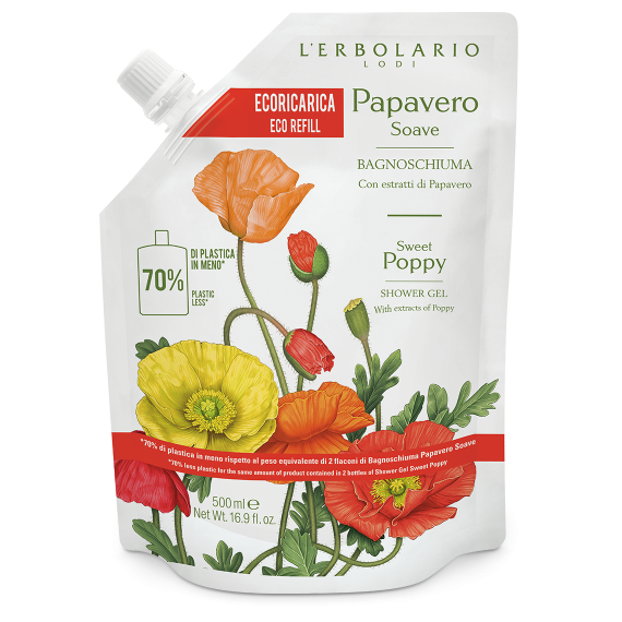 L'erbolario Ecoricarica Bagnoschiuma Papavero Soave Flash Sale
