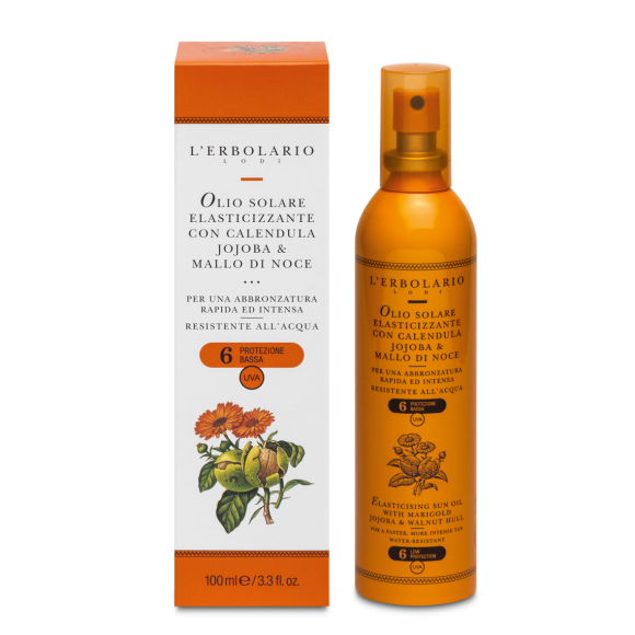 L'erbolario Olio Solare Elasticizzante SPF 6 Duty-free