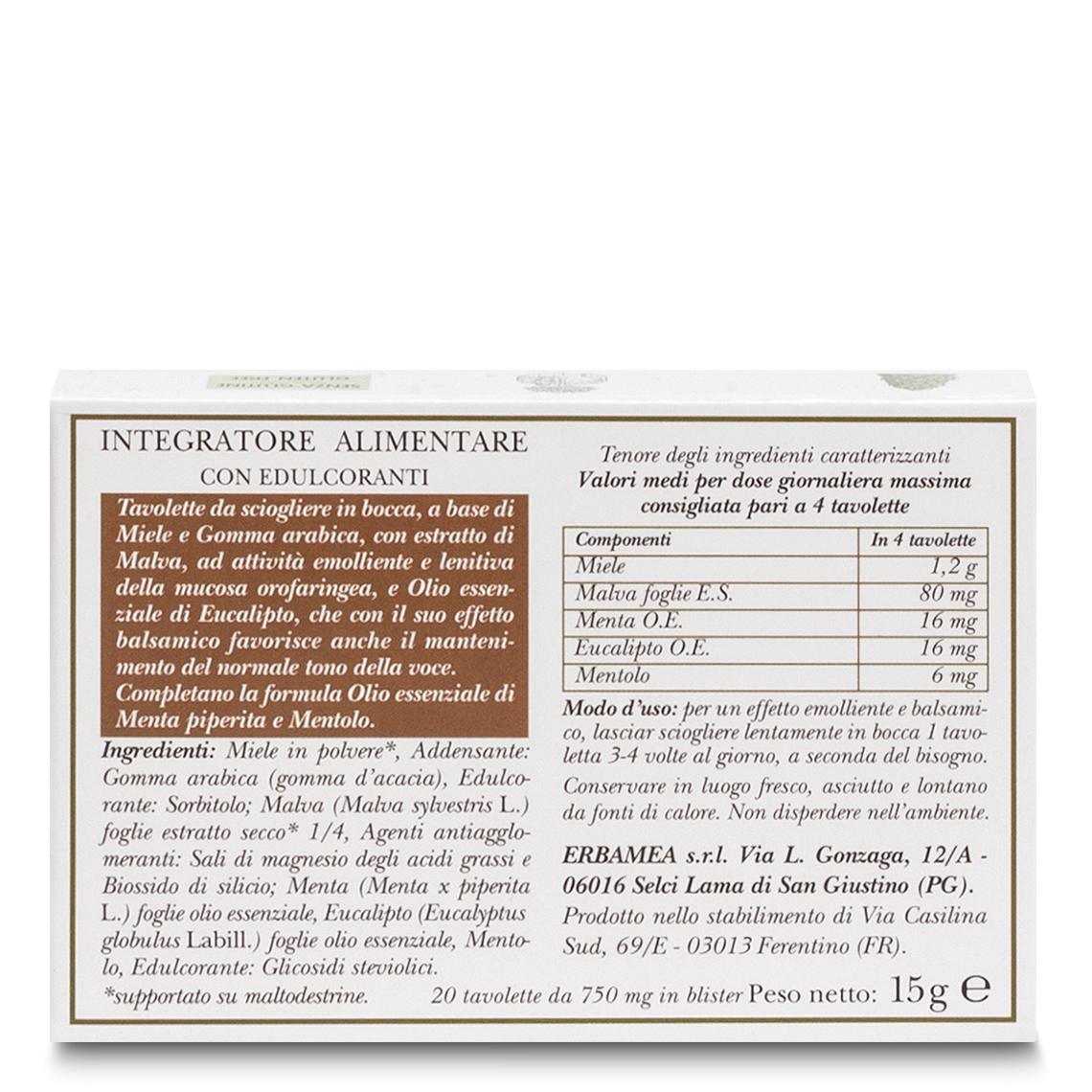 L'erbolario Tavolette Balsamiche Balsamia Acquista Ora