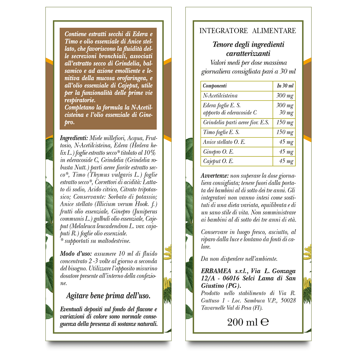 L'erbolario Fluid-Tus Fluido Concentrato Balsamia Promozione Limitata