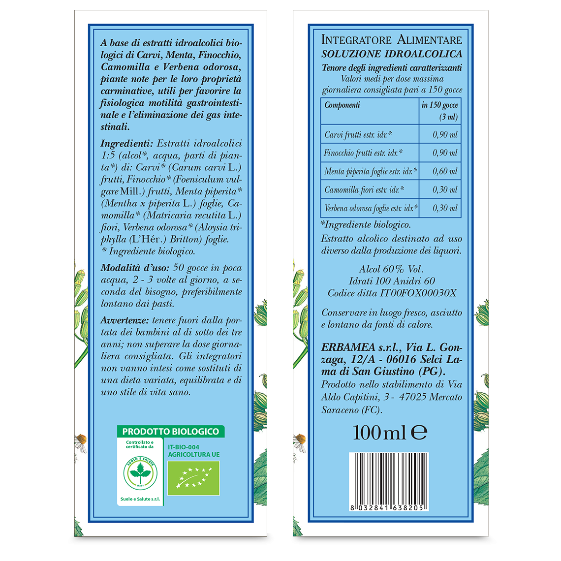 L'erbolario Gocce Biologiche Carmina Dol Officina