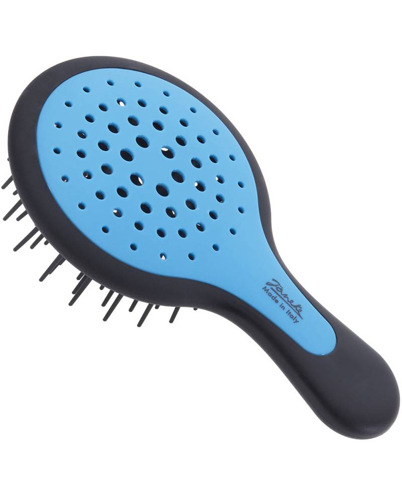 Janeke Mini Superbrush Turchese Fluo e manico Nero - 71SP220NER BFL Vendita Economica
