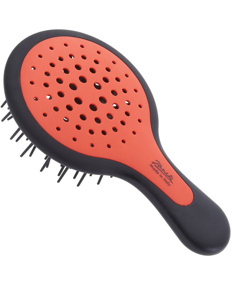Janeke Mini Superbrush Rosa Fluo e manico Nero - 71SP220NER PFL Saldi Di Fabbrica