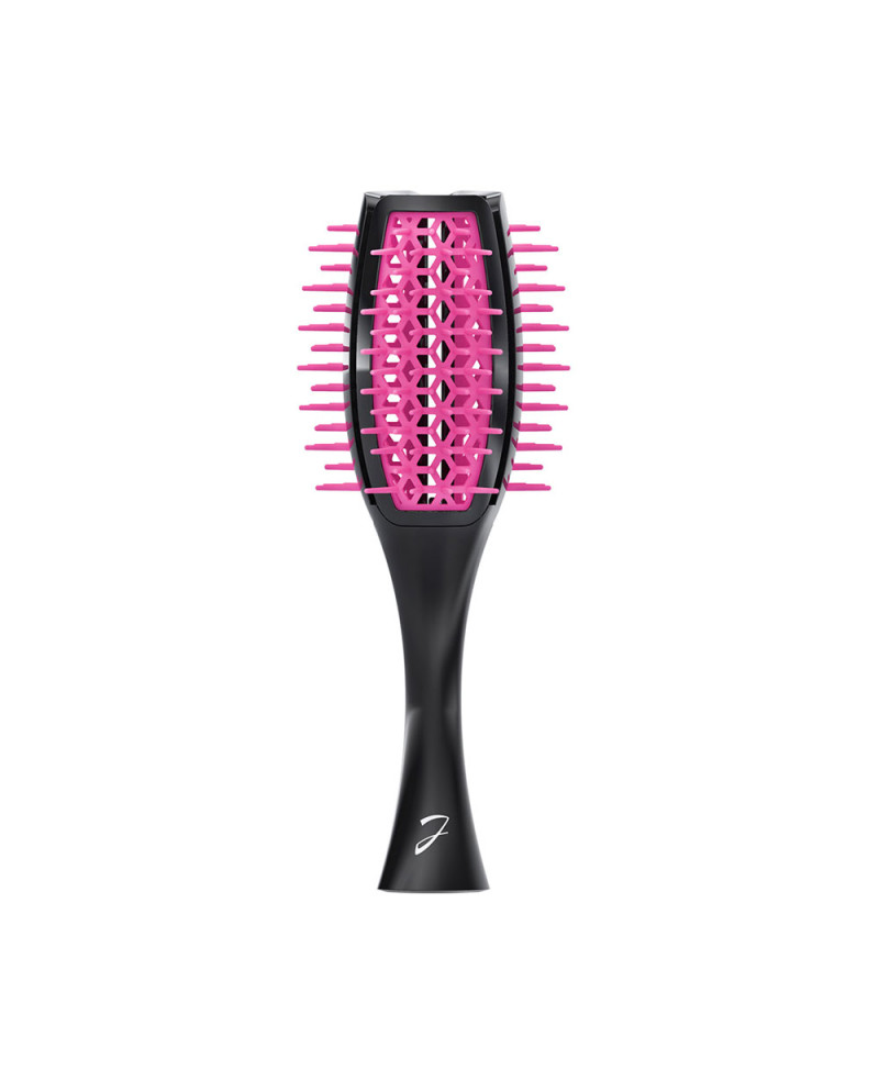 Janeke Spazzola Tulip ventilata, più volume nei capelli, bicolore nero e fucsia - cod. SP503 NF Offerta