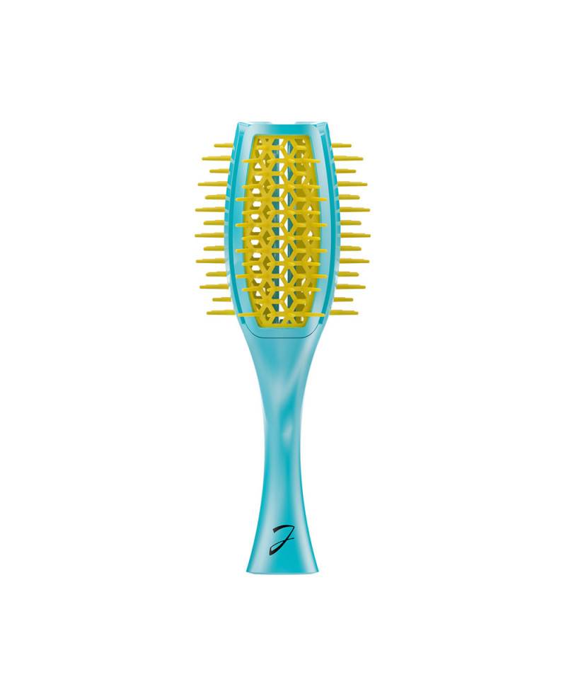 Janeke Spazzola Tulip ventilata, più volume nei capelli, bicolore turchese e giallo – cod. SP503 TG Saldi