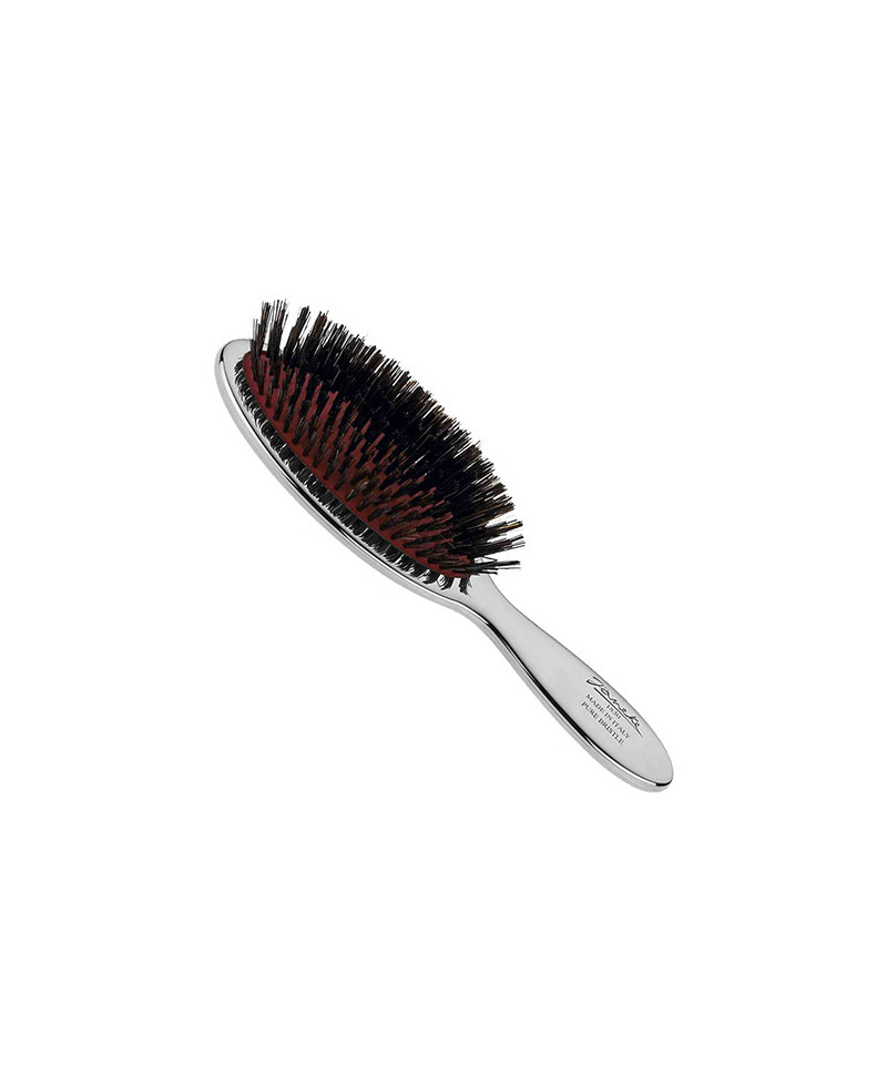 Janeke Spazzola piccola con setole, colore argento - cod. CRSP21SF Pezzi Unici