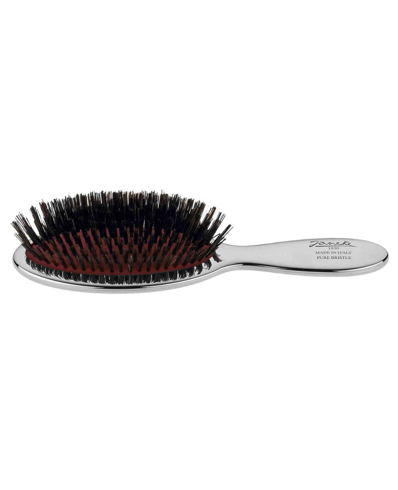 Janeke Spazzola piccola con setole, colore argento - cod. CRSP21SF Pezzi Unici