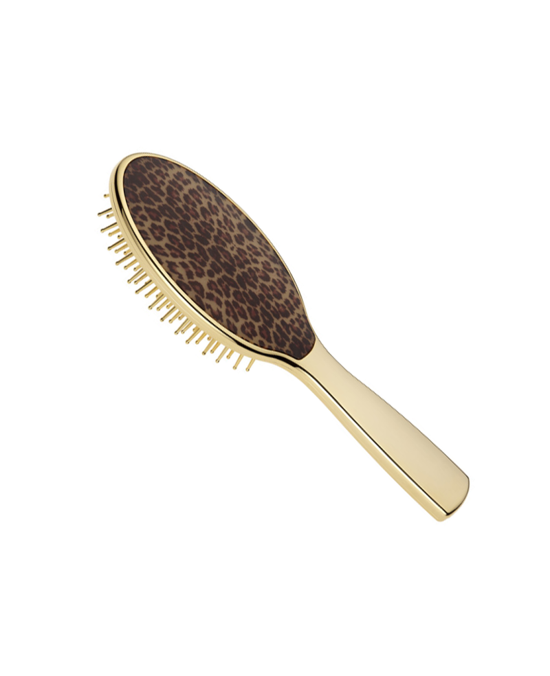 Janeke Spazzola dorata con inserto maculato - cod. AUSP232G MAC Promozione Limitata