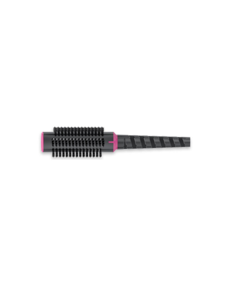 Janeke Spazzola termica tonda Spiral, colorazione nera e fucsia, diametro 52 - cod. SP513C-ALM Soddisfazione Garantita