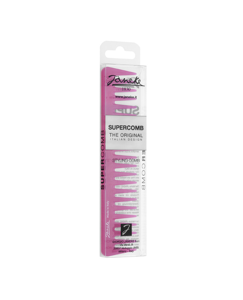 Janeke Pettine Supercomb per styling e spandi gel, 19 cm - Cod. 55871 In Linea
