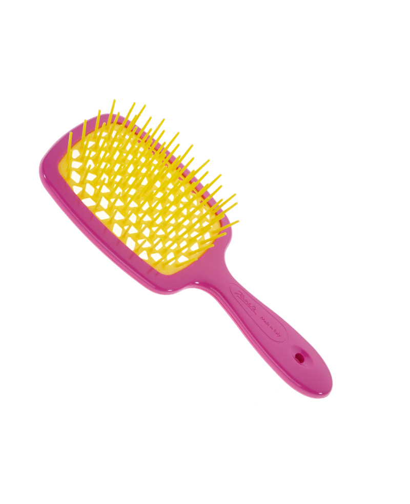 Janeke Spazzola Superbrush colore Fuxia e Giallo – 86SP226 FY