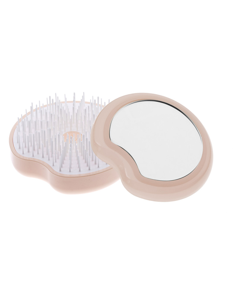Janeke Spazzola Pomme Brush, compatta ed ergonomica con impugnatura palmare e specchio diametro 84, colore arancione - cod. 93SP228 ARA Prezzo Ridotto