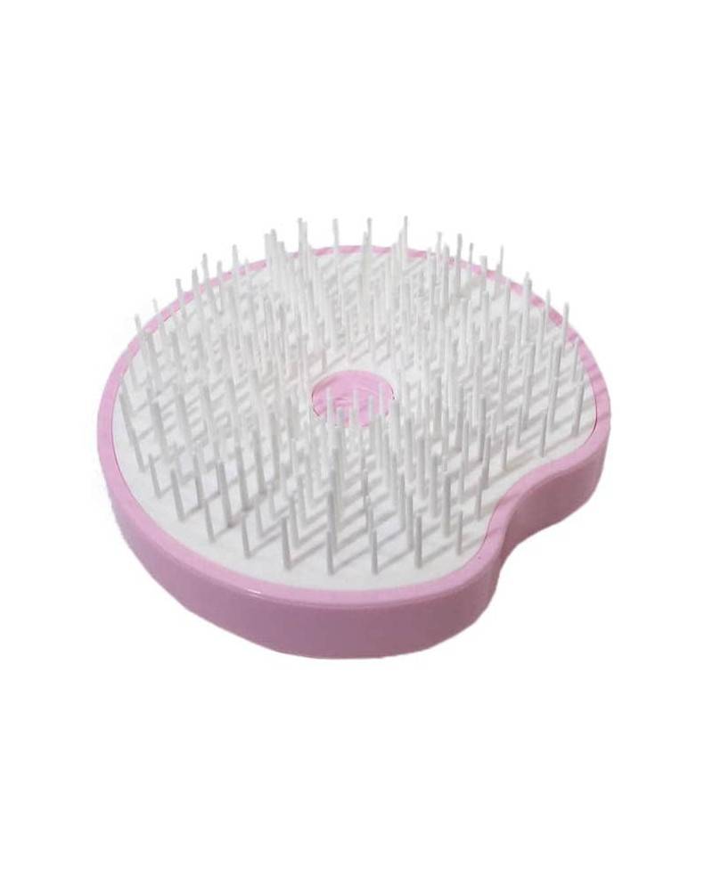 Janeke Spazzola Pomme Brush, compatta ed ergonomica con impugnatura palmare e specchio diametro 84, colore rosa - cod. 93SP228 RSA Sottocosto
