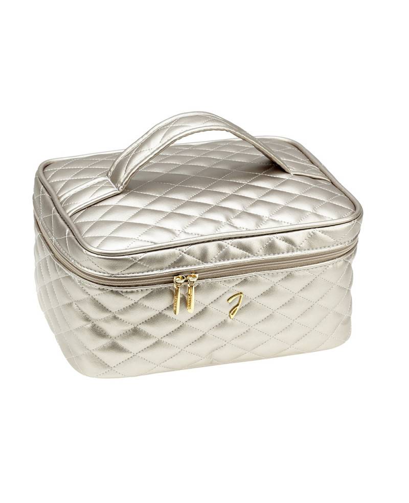 Janeke Beauty da viaggio trapuntato medio, bronzo - cod. A6152VT BRO Vendite Flash