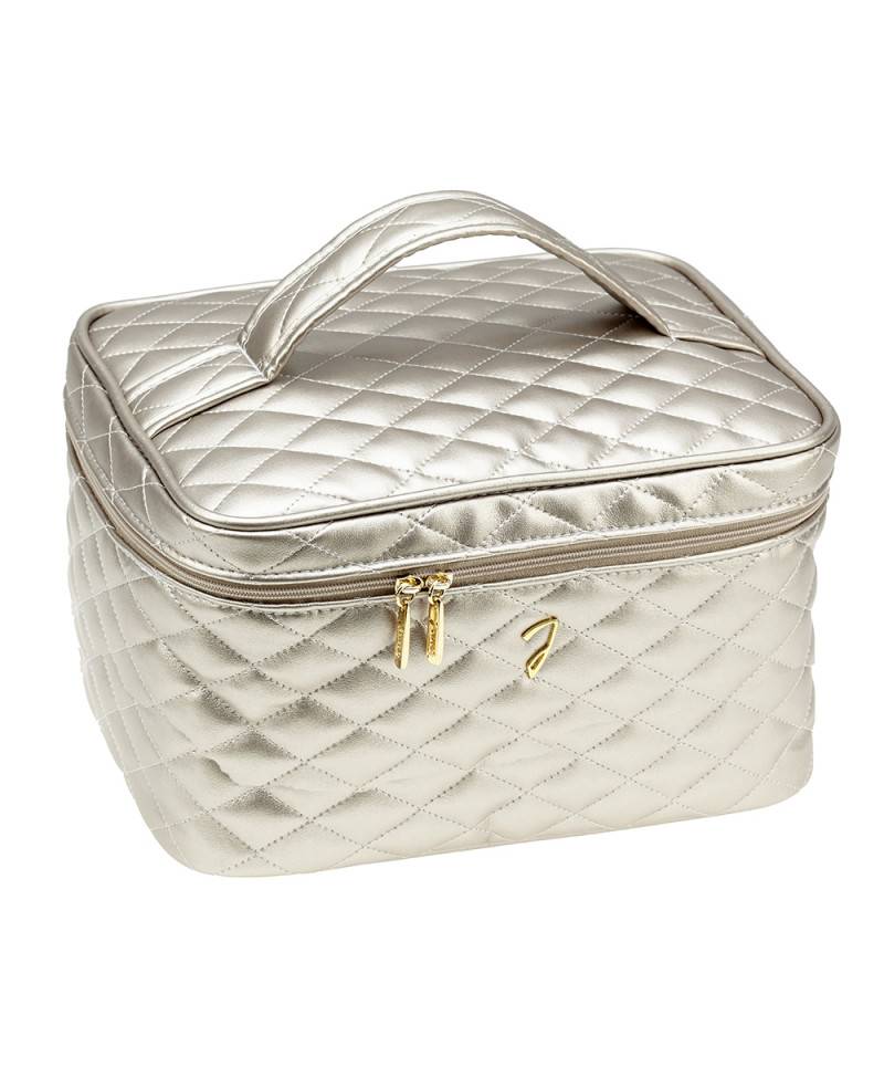 Janeke Beauty da viaggio trapuntato grande, bronzo - cod. A6151VT BRO Negozio