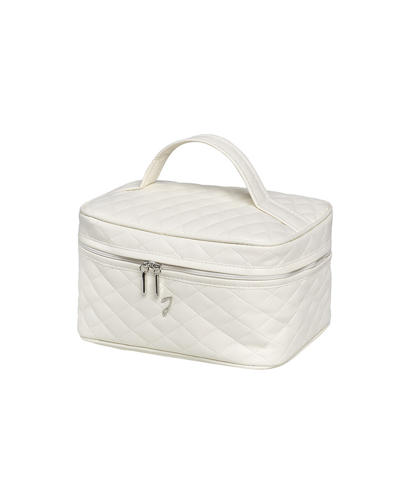 Janeke Beauty da viaggio trapuntato medio, beige - cod. A6152VT BEI Prezzo Ridotto