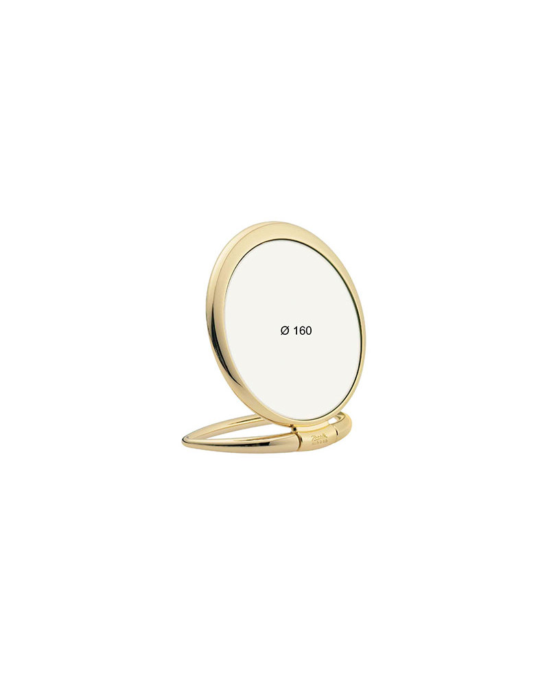 Janeke Specchio da tavolo oro, con ingrandimento x3, diametro 17 cm - cod. AU443.3 In Vendita