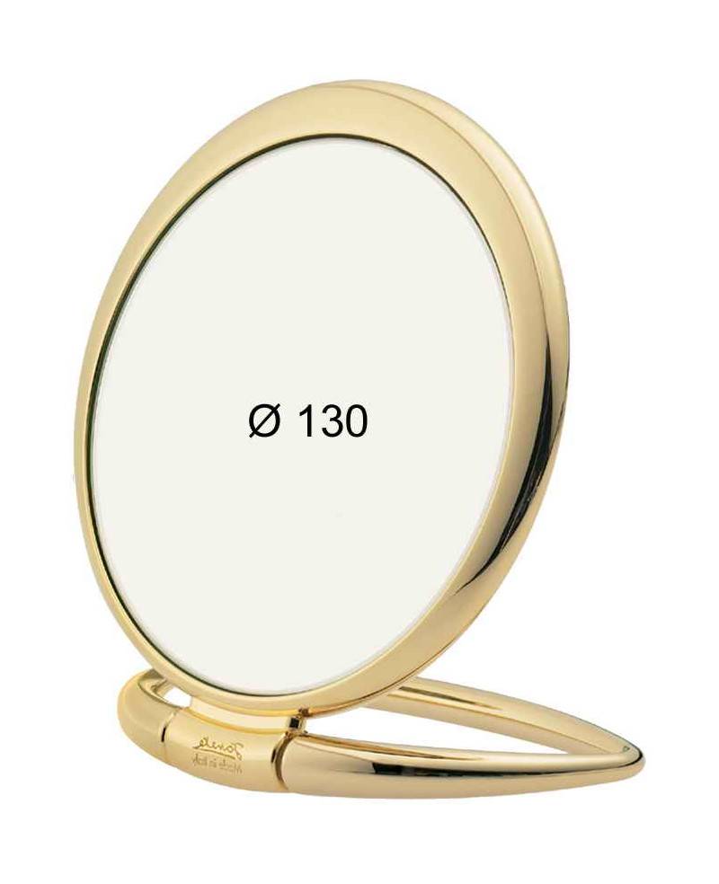 Janeke Specchio da tavolo oro, con ingrandimento x3, diametro cm 13 - cod. AU444.3 Saldi