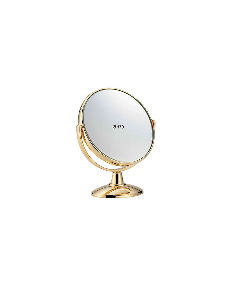 Janeke Specchio dorato da tavolo con ingrandimento x3, diametro 17 cm - cod. AU496.3 Vendite Flash