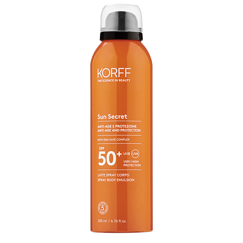 Korff Sun secret latte spray corpo spf50+ Nuova