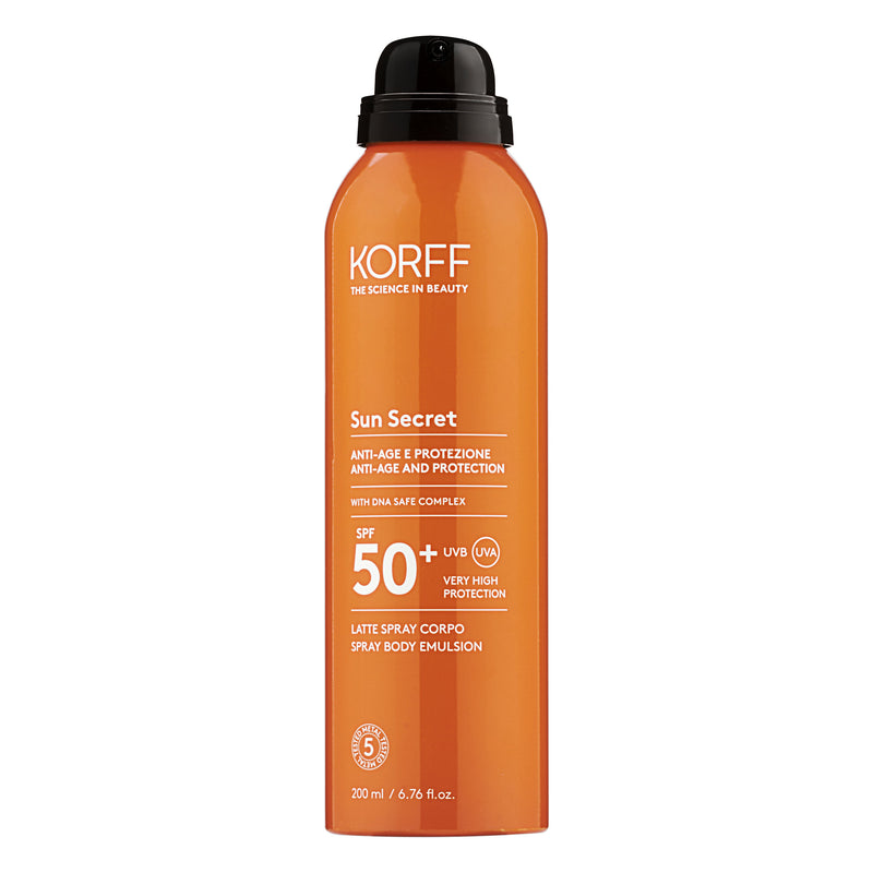 Korff Sun secret latte spray corpo spf50+ Nuova