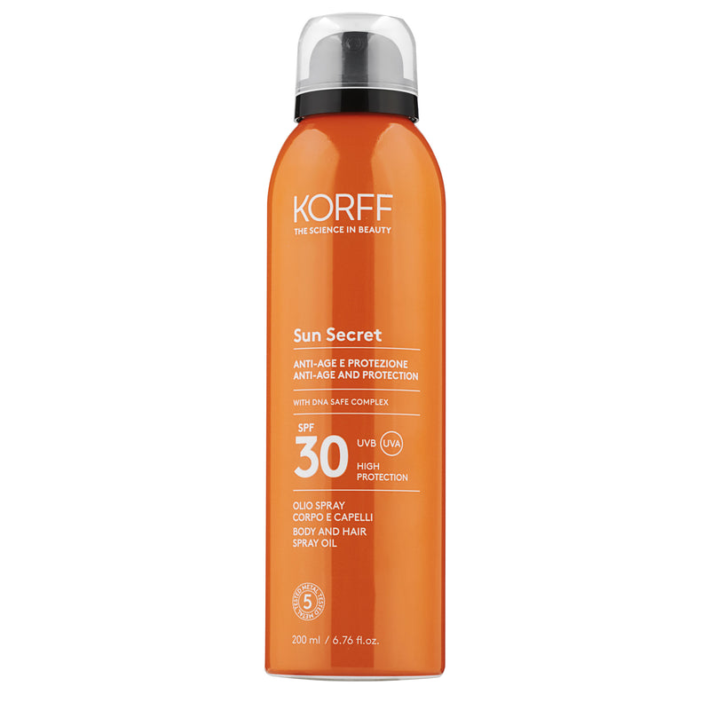 Korff Sun secret olio spray corpo e capelli spf30 Moda