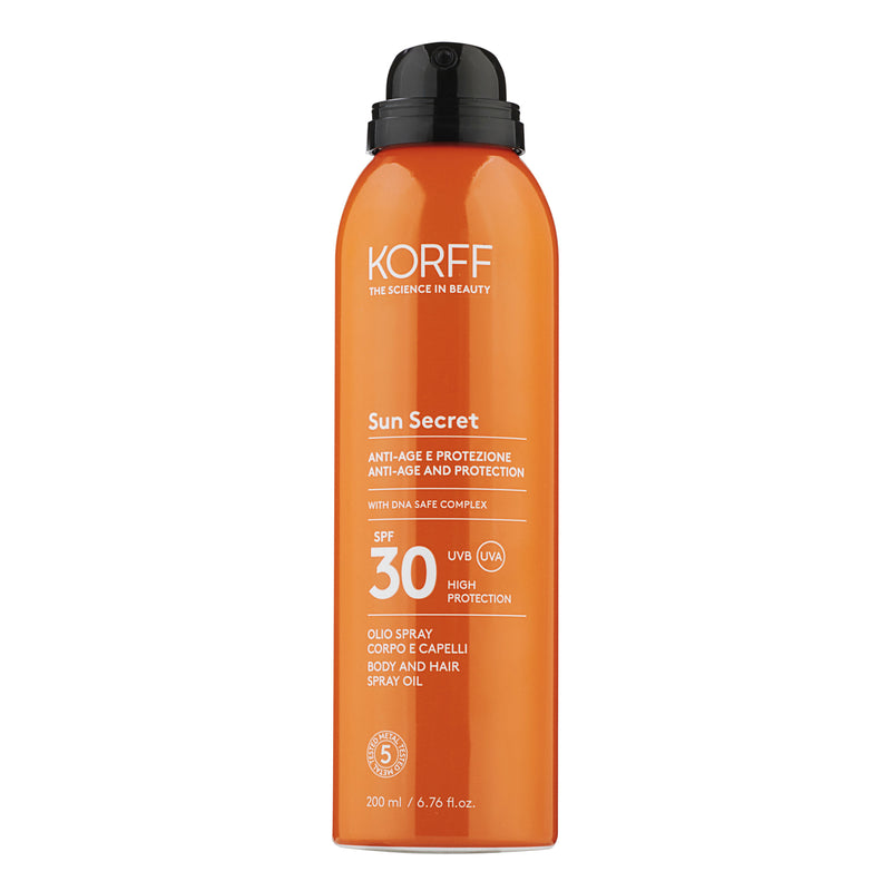 Korff Sun secret olio spray corpo e capelli spf30 Moda