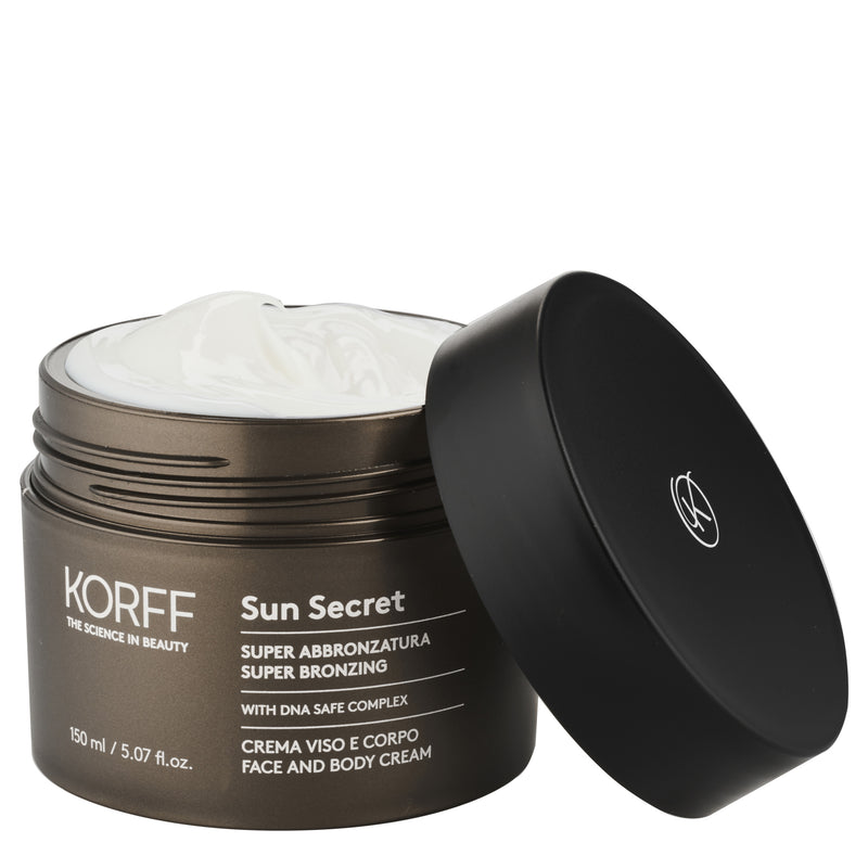 Korff Sun secret crema viso e corpo super abbronzatura 2025