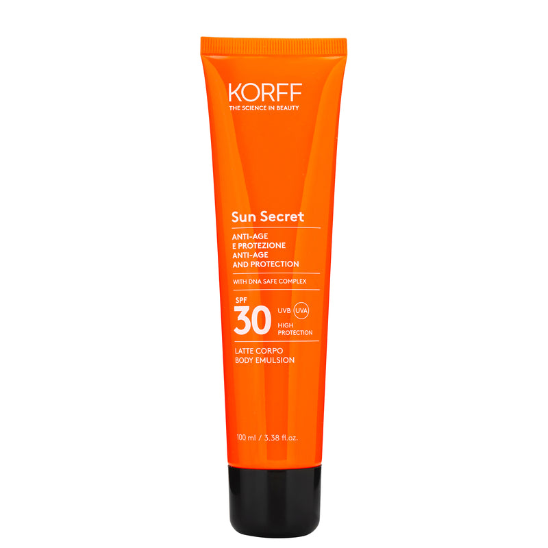 Korff Sun secret latte solare corpo protettivo ed anti-age spf30 Qualità