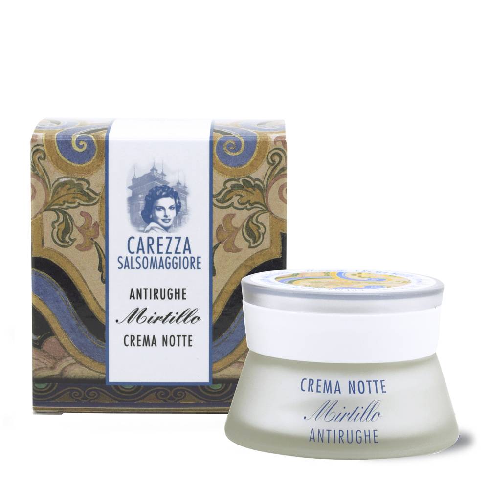 Pilogen Carezza Crema Antirughe Mirtillo NOTTE 50ml - Carezza Salsomaggiore