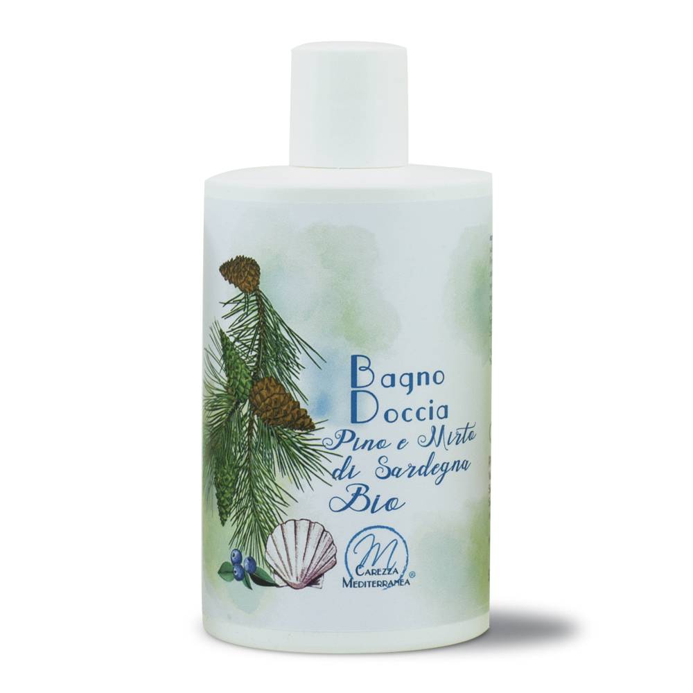 Pilogen Carezza Bagno Doccia al Pino e Mirto di Sardegna BIO 500ml - Carezza Mediterranea