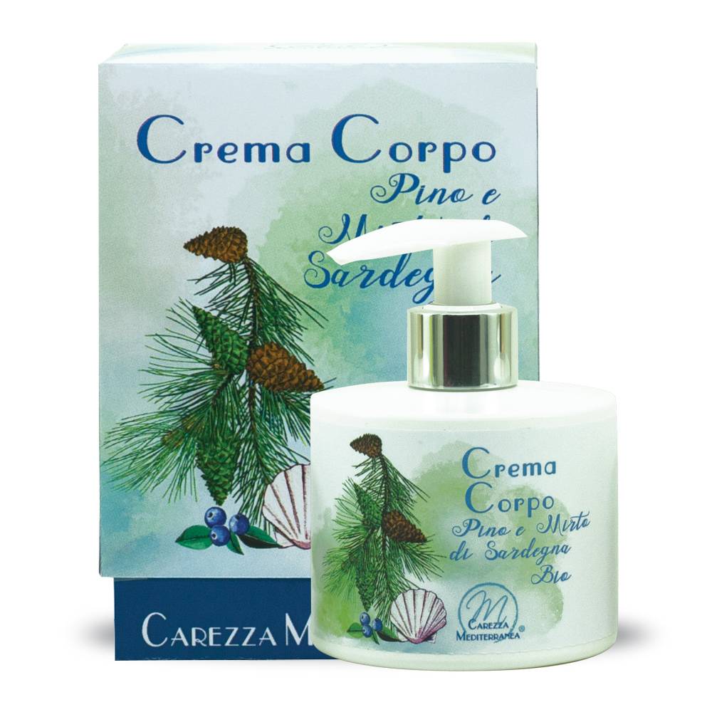 Pilogen Carezza Crema Corpo al Pino e Mirto di Sardegna BIO 250ml - Carezza Mediterranea