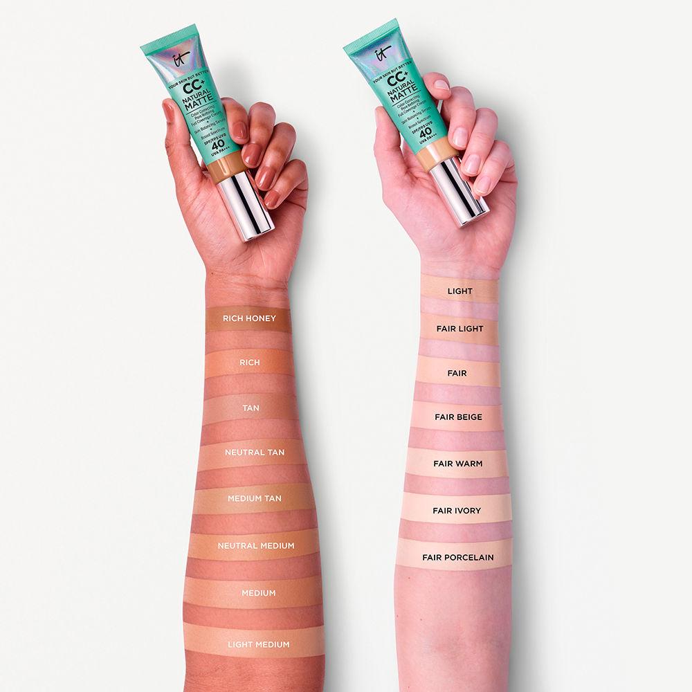 IT Cosmetics Fondotinta in crema CC+ NATURAL MATTE SPF40 Spedizione Gratuita