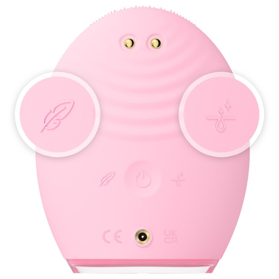 Foreo Spazzole di pulizia LUNA 4 Plus Dispositivo di pulizia termica del viso per pelli normali con NIR luce LED rossa e microcorrente Presa