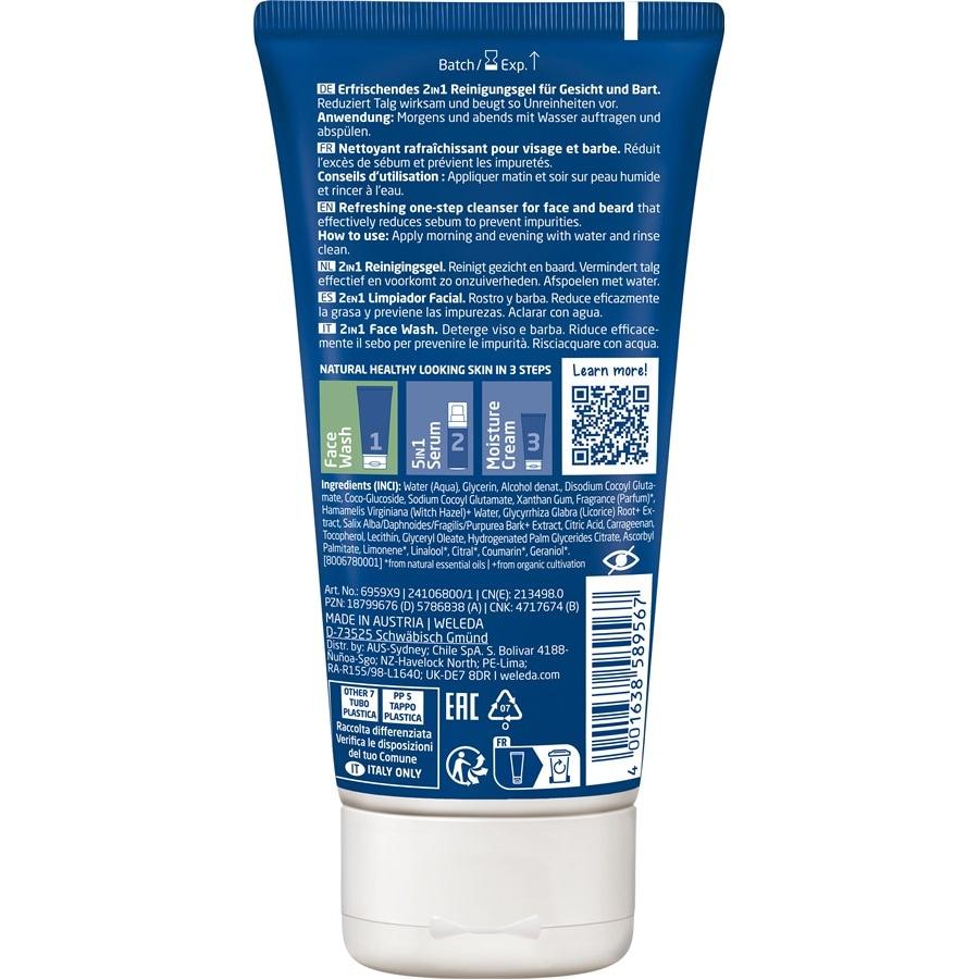 Weleda Pulizia del viso FOR MEN 2in1 Face Wash Esporta salva