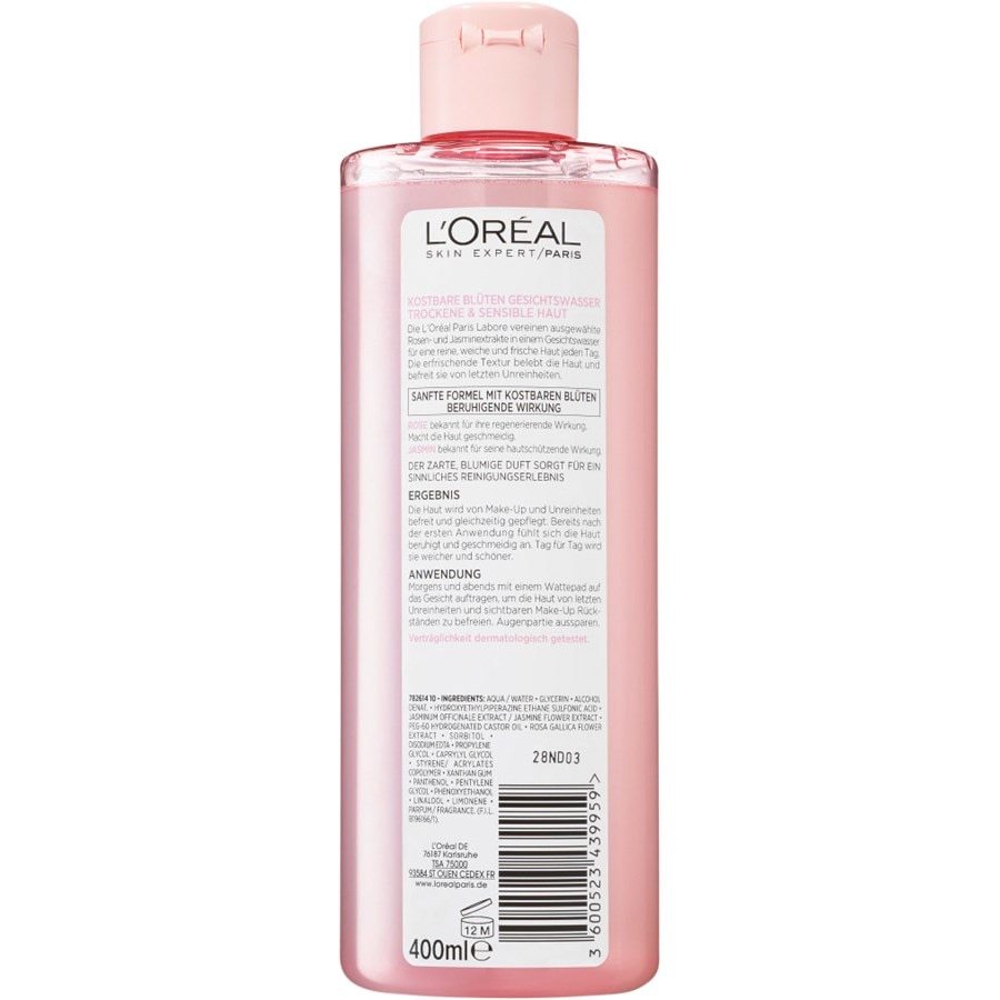 L’Oréal Paris Cura idratante Prezioso tonico per il viso ai fiori Black Friday Prezzi