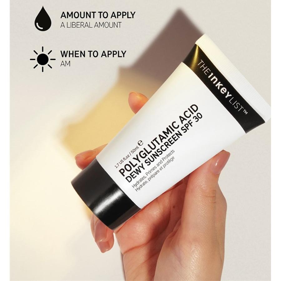 The INKEY List Crea solare e protezione Polyglutamic Acid Dewy Sunscreen SPF30 Cyber Monday