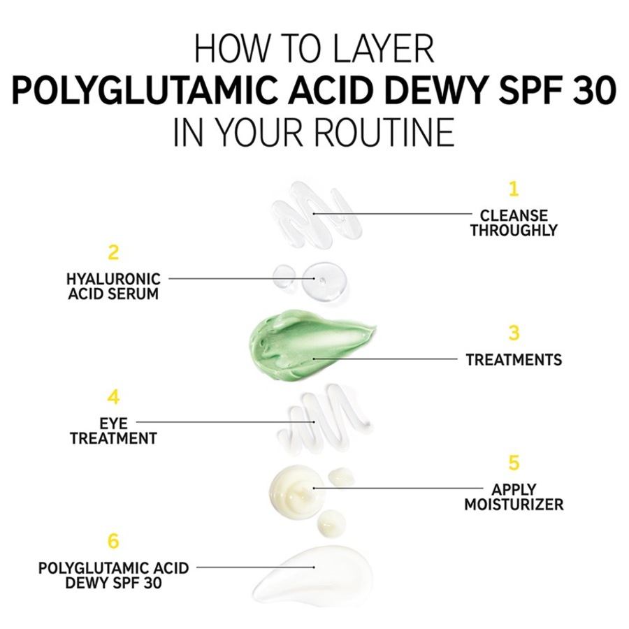The INKEY List Crea solare e protezione Polyglutamic Acid Dewy Sunscreen SPF30 Cyber Monday