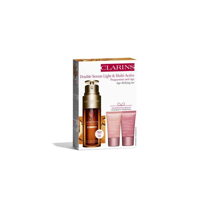 Clarins Double Serum Light e Multi-Active. Pelle Ricaricata Italia