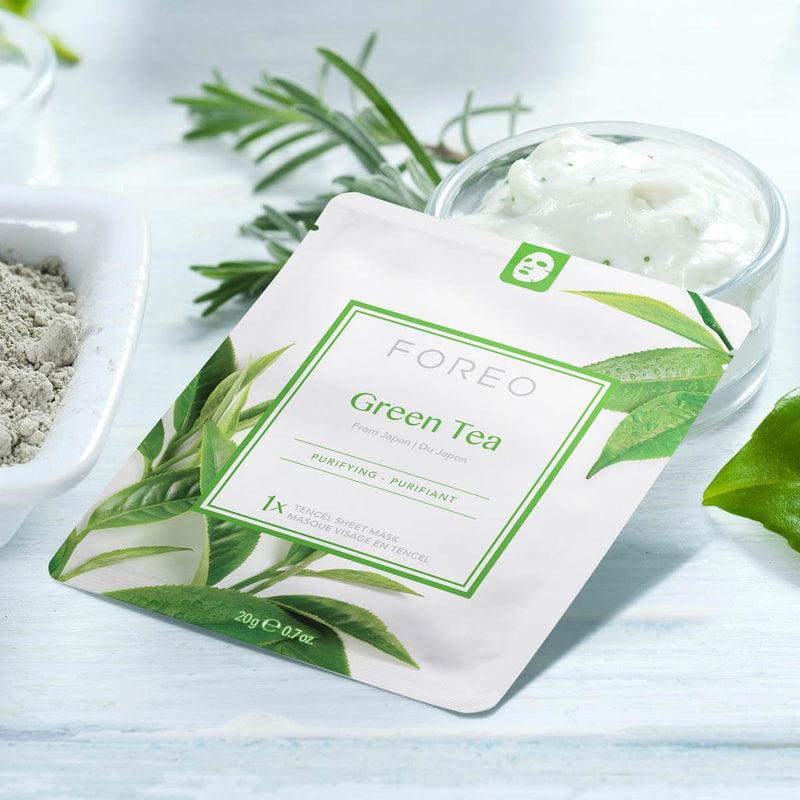 FOREO Green Tea Purifying Sheet Face Mask Saldi