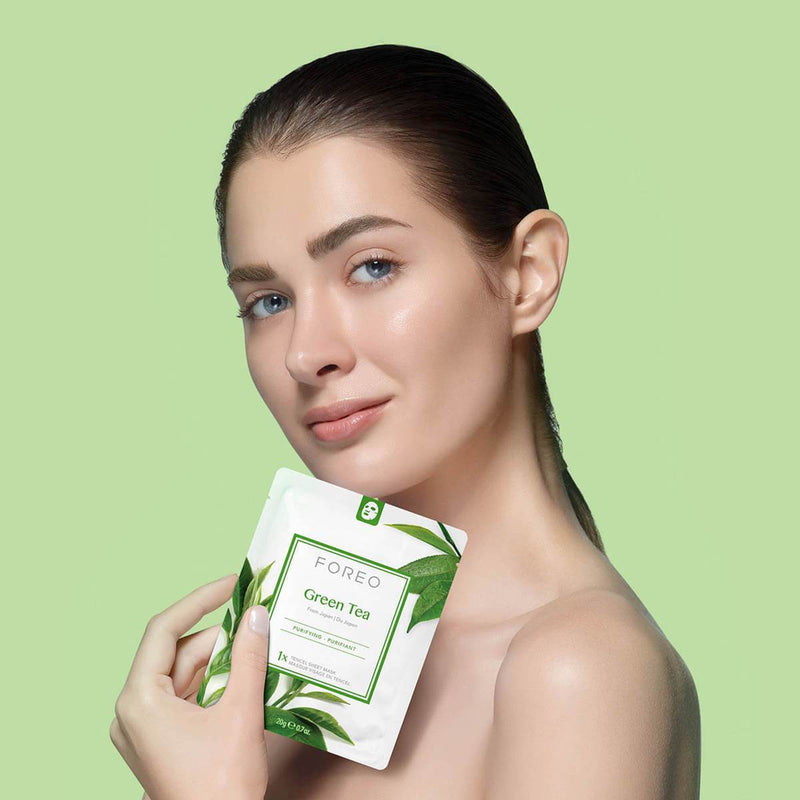 FOREO Green Tea Purifying Sheet Face Mask Saldi