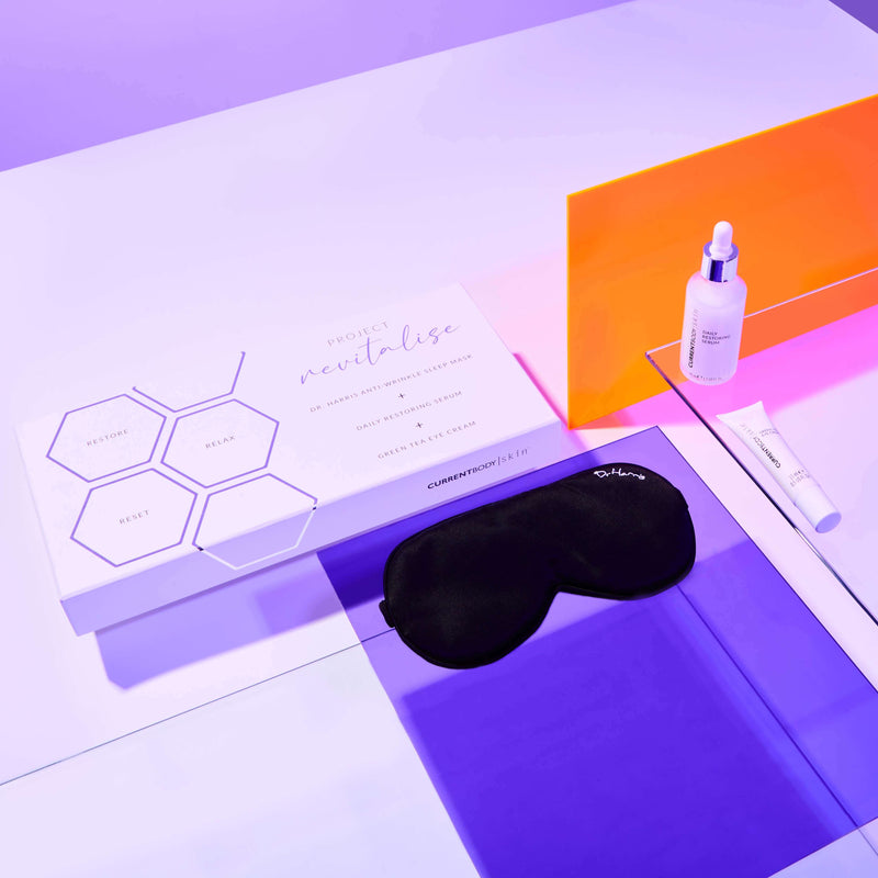 CurrentBody Skin Set Dr Harris Revitalise & Maschera LED LED (del valore di 469€) Nuova